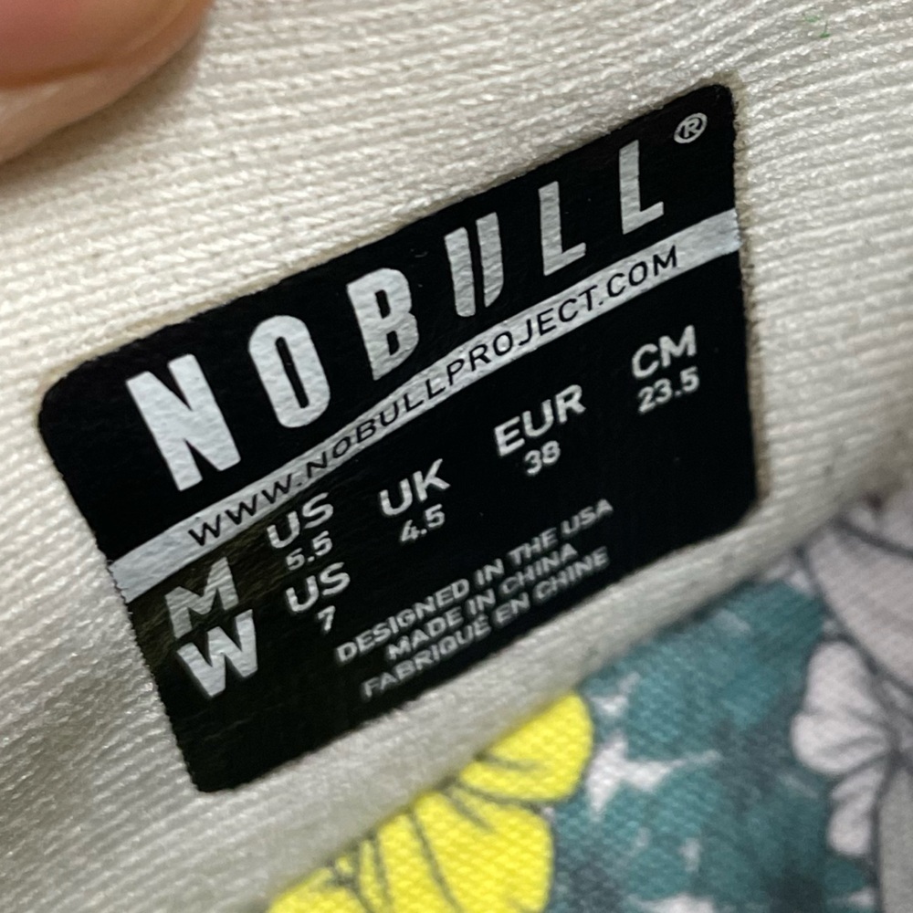NoBull Spring Fling Floral Trainers W7 M5.5 - Picture 4 of 13
